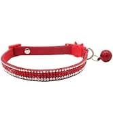 Leather Cat Collar with Bell Breakaway- Adjustable — collection imagery