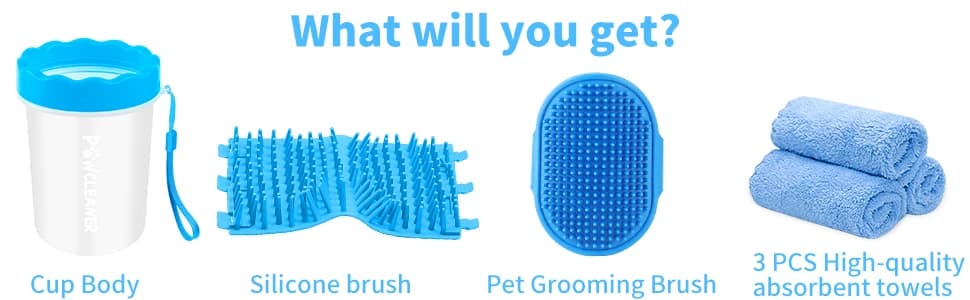 Professional 7 in 1 Dog Paw Cleaner for Dogs and Cats - Includes 1 Portable Paw Washer — collection imagery