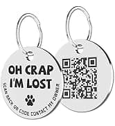 QR Code Pet ID | Personalized Dog and Cat Collar Tag | Online Profile with Instant Scanned Location Alert Email — collection imagery