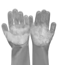 Silicone Pet Grooming Gloves Dog Washing Gloves for Bathing Massaging — collection imagery