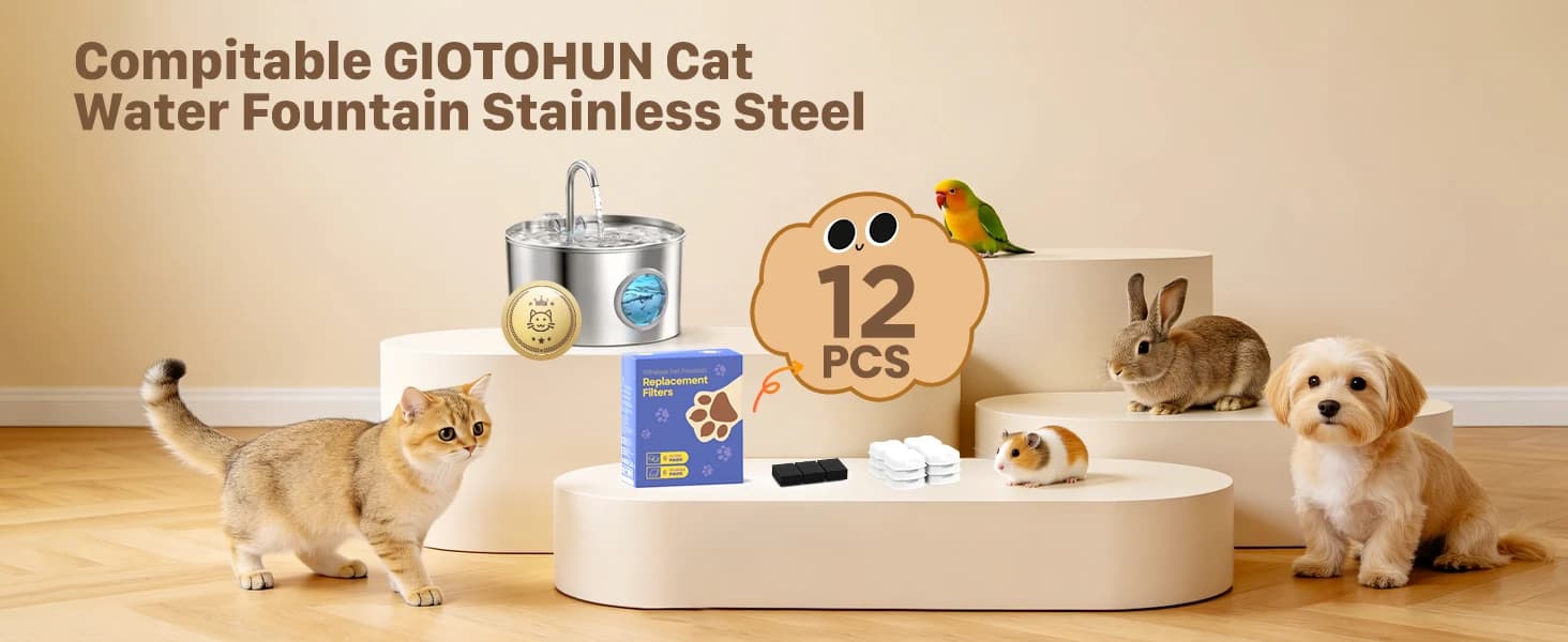 Cat Water Fountain Filter — 12 Cat Fountain Filter Replacement — product details