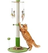 38" Tall Sisal Cat Scratching Post with Stable Base for Indoor Adult Cats — collection imagery