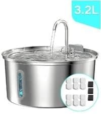 Cat Water Fountain Stainless Steel: 2.2 L Cat Fountain for Drinking - Automatic Pet Water Fountain for Cats — collection imagery