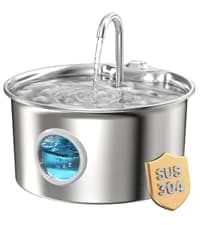 Cat Water Fountain Stainless Steel: Cat Fountain for Drinking - 88oz/2.6L — collection imagery