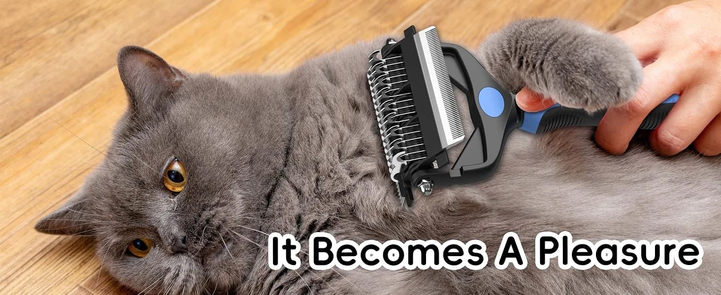 3-in-1 Professional Pet Grooming Brush for Dogs and Cats – Dematting Comb — product details