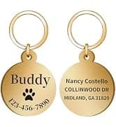 Personalized Brass Dog Tag — Custom Engraved Pet ID Tag — collection imagery