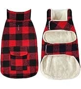 Classic Fleece Plaid Dog Coat Jacket with Pocket — collection imagery