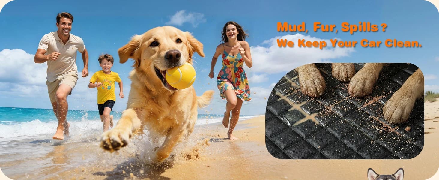 4 in 1 Dog Car Seat Cover for Back Seat — Waterproof Hammock — product details
