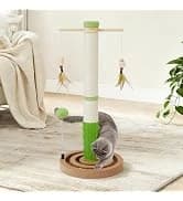 38" Tall Sisal Cat Scratching Post with Stable Base for Indoor Adult Cats — collection imagery