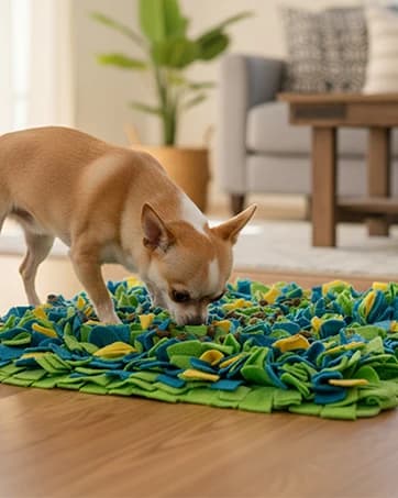 Dog Snuffle Mat — Interactive Enrichment Toy for Boredom (16"x22") — collection imagery