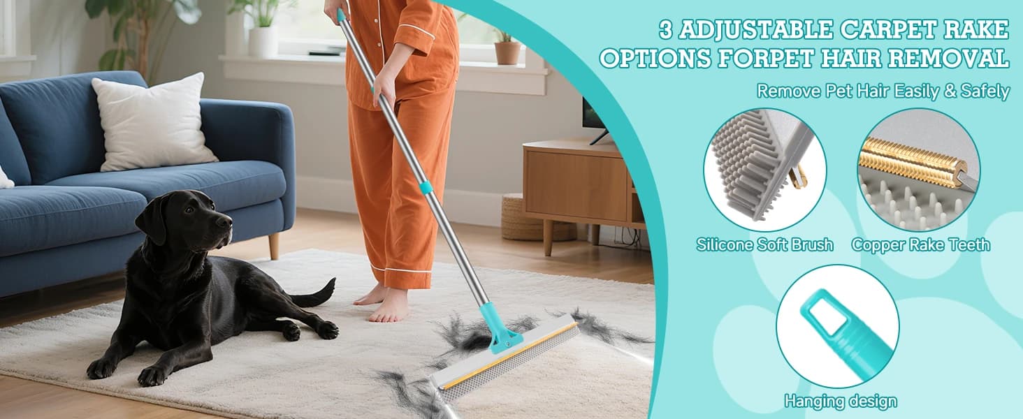 Carpet Rake for Pet Hair Removal Tool — product details