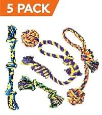 Large Tough Chew Toys for Aggressive Chewers — 9 Pack Dog Rope Toys — collection imagery