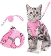 Pink Bow Cat Harness and Leash Set — Escape Proof — collection imagery