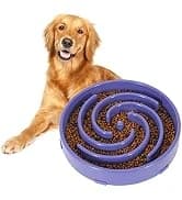 Slow Feeder Dog Bowls for Large Medium Dog Non Slip Maze Puzzle Bowl Pet Slower Food Feeding Dishes Interactive — collection imagery
