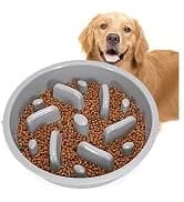 Slow Feeder Dog Bowls for Large Medium Dog Non Slip Maze Puzzle Bowl Pet Slower Food Feeding Dishes Interactive — collection imagery