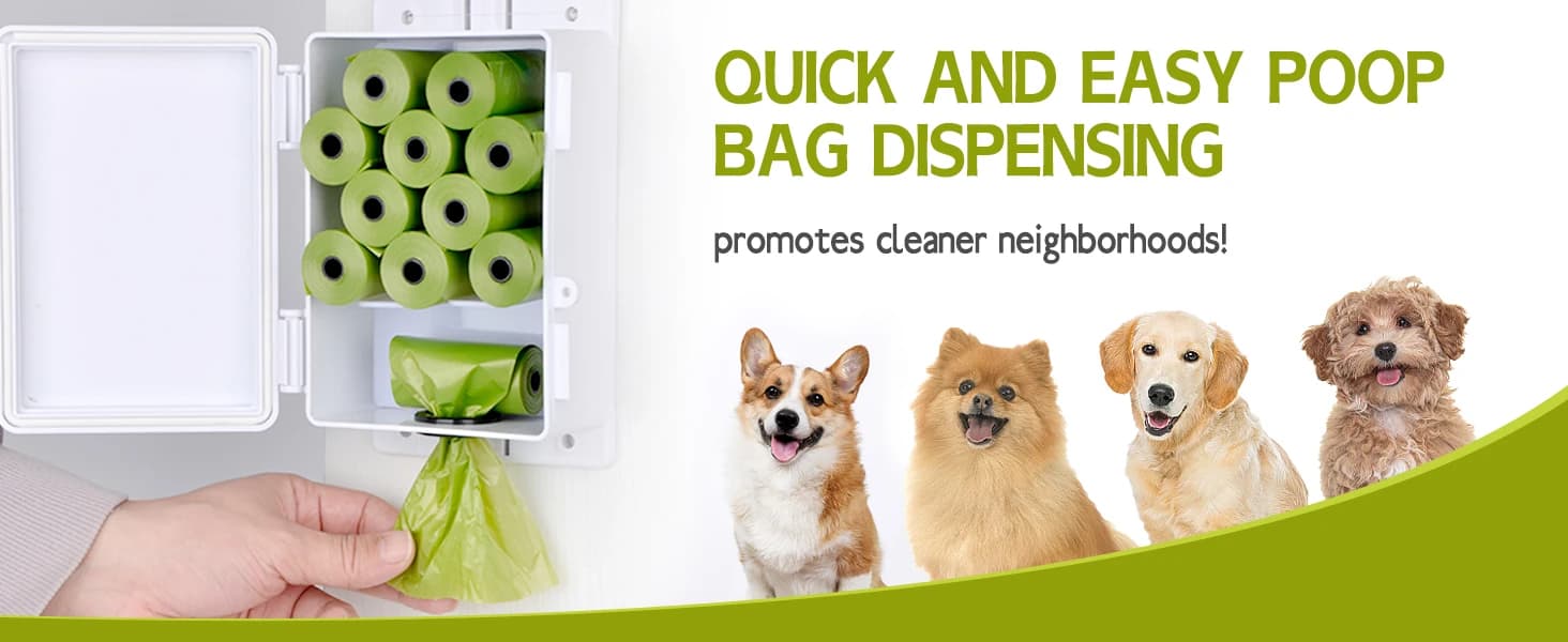 Outdoor Dog Poop Bag Dispenser Wall Mountable — product details