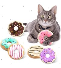 Plush Bread Catnip Toys for Indoor Cats 6 Pack — collection imagery