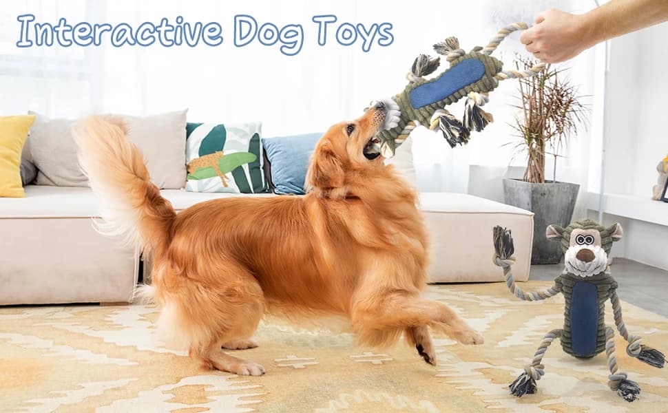 Funny Plush Dog Chew Toys — Squeaky Dog Toys — product details