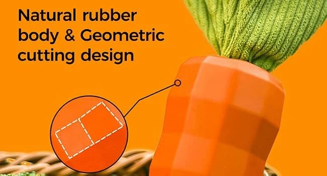 Dog Chew Toys for Aggressive Chewers — Rubber Squeaky Dog Toys — Double the Noise — Double the Fun