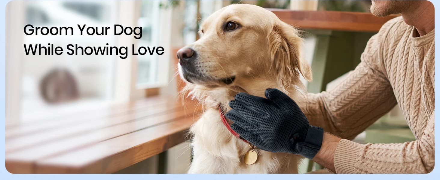 Pet Hair Removal Glove with 255 Silicone Tips for Dogs and Cats — product details