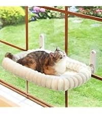 Foldable Cat Hammock for Window (White Bolster Bed — collection imagery