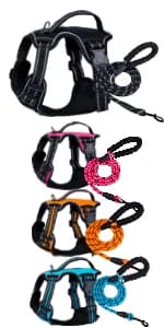 Tactical Dog Harness for Small Dogs with Handle — Military Service Dog Vest and Leash Set for Outdoor Training — product details