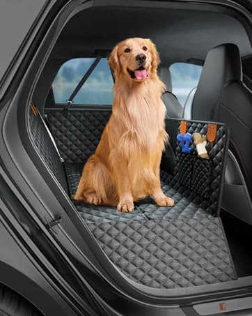 Dog Car Seat Cover for Back Seat — Hard Bottom Hammock Hold 400lbs For Cars — collection imagery