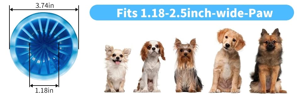 Professional 7 in 1 Dog Paw Cleaner for Dogs and Cats - Includes 1 Portable Paw Washer — collection imagery