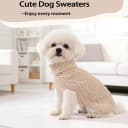 Dog Sweaters for Small Dogs Turtleneck Pullover Puppy Sweater Sleeveless Cable Knit Sweater for Chihuahua Soft