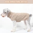 Dog Sweaters for Small Dogs Turtleneck Pullover Puppy Sweater Sleeveless Cable Knit Sweater for Chihuahua Soft