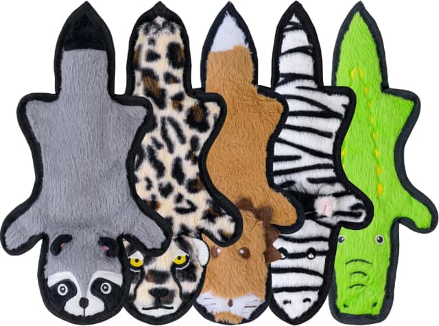 No Stuffing Dog Toys Crinkle Squeaky