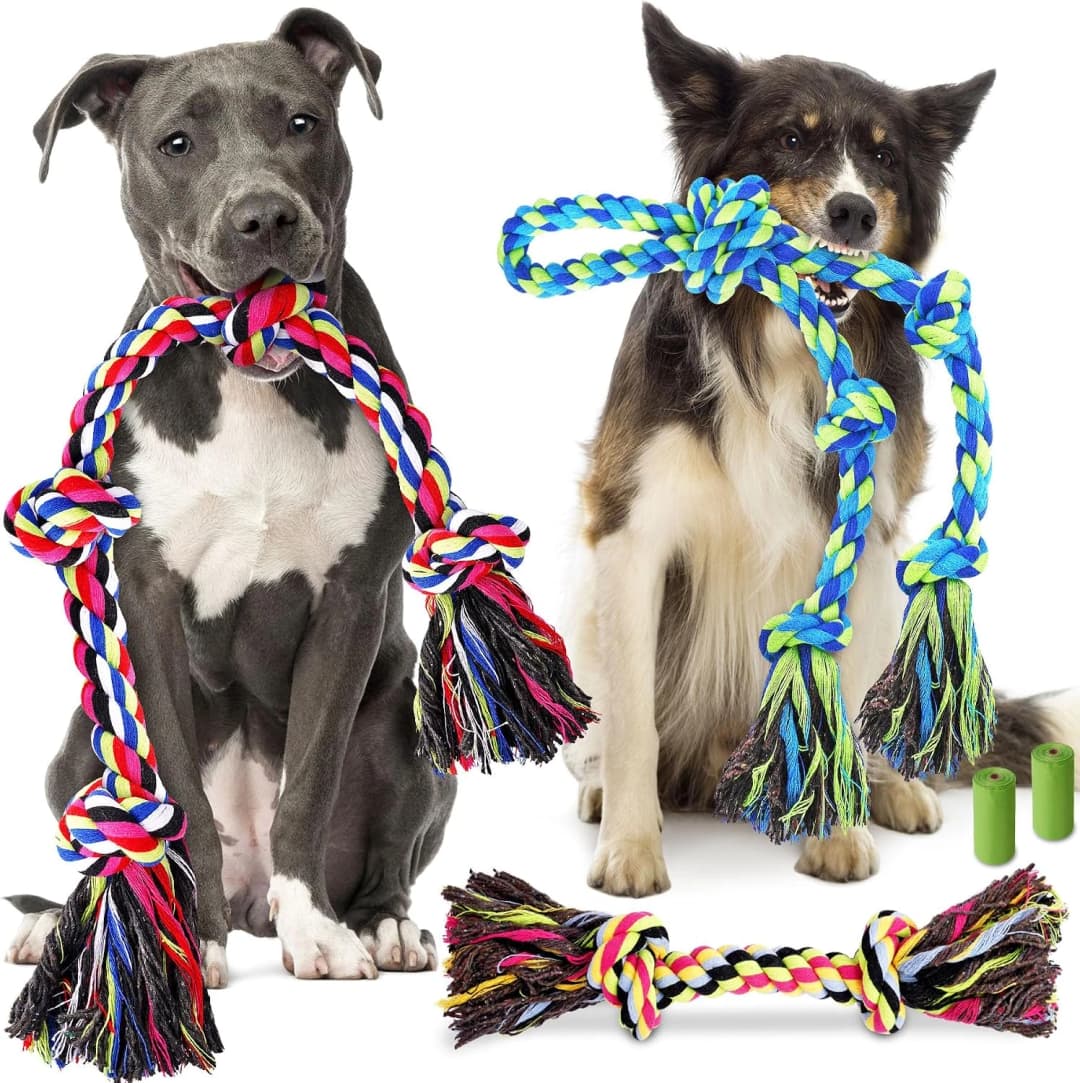 Tough and Strong Dog Rope Toy for Aggressive Chewers — Regular color