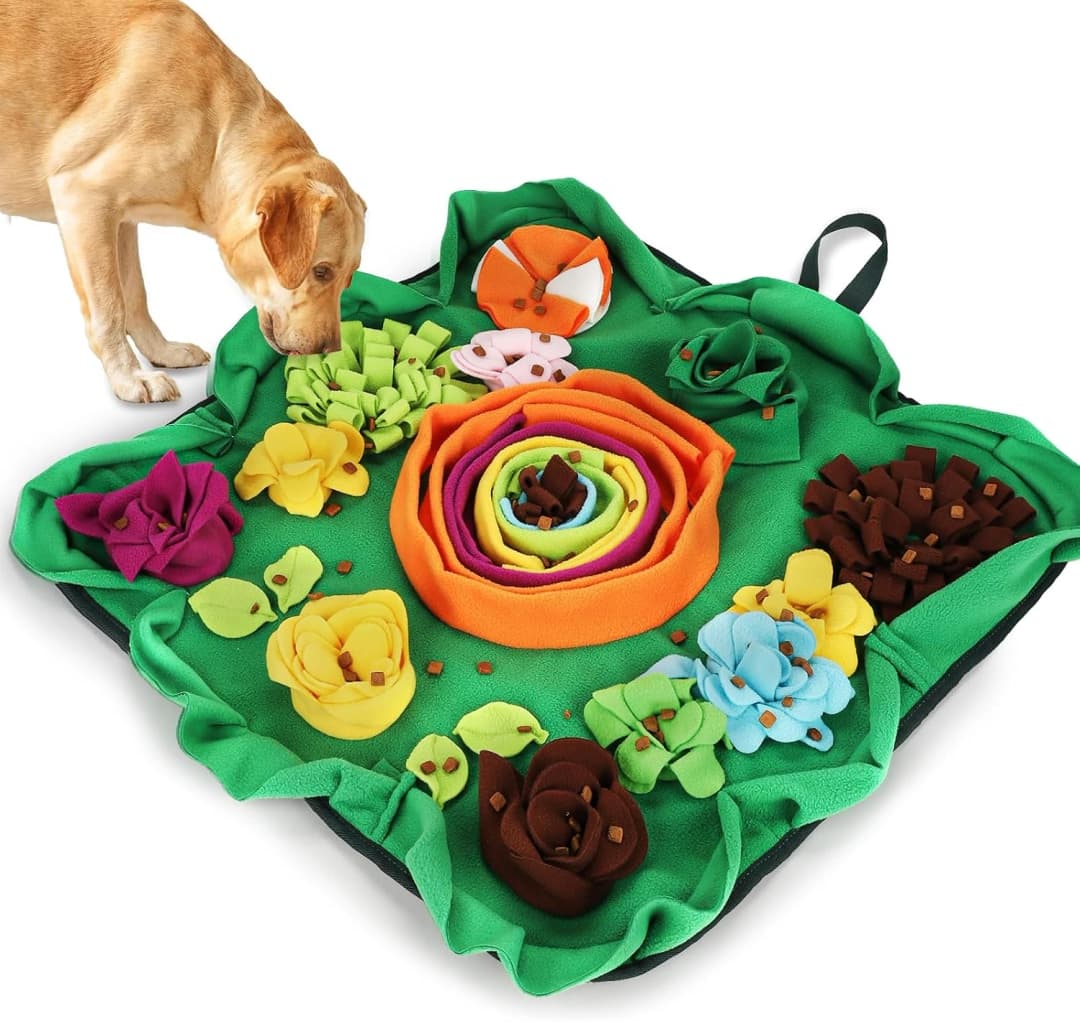 Snuffle Mat for Dogs — Large Dogs Slow Feeder — Green