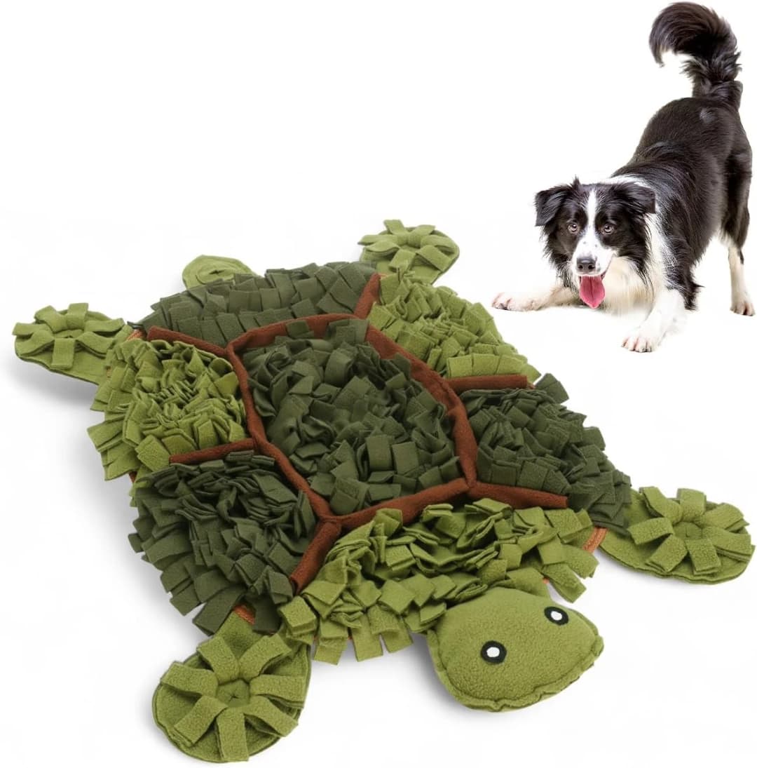 Snuffle Mat for Dogs — Boredom Relief Interactive Feeder — brown / L