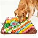 19.5" Large Snuffle Mat for Dogs - Dog Sniff Mat — 19.5"L x 19.5"W / blown