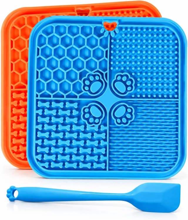 Lick Mat for Dogs — Slow Feeder with Suction Cups for Dog Anxiety Relief