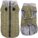 Fleece Dog Jacket for Small Dogs — Green / Small