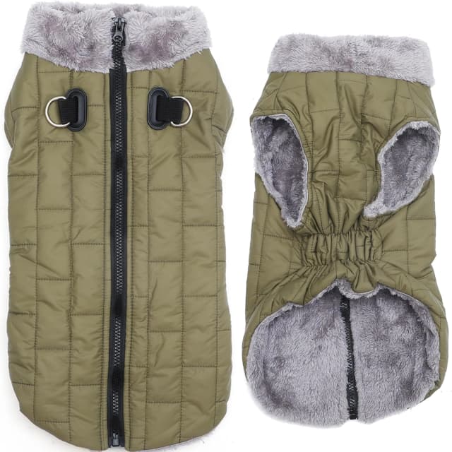 Fleece Dog Jacket for Small Dogs