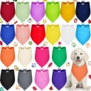 20 Pcs Plain Dog Bandana Bulk for Puppy Dog — 25 x 17 x 17 Inches
