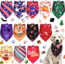 12 Pcs Holiday Dog Bandanas Bulk — Halloween Dog Bandanas — Original option