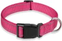 Reflective Dog Collar — Puppy Collar with Buckle Adjustable — Hotpink / Small:Width 5/8",Neck 10-14"