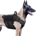 Tactical Dog Harness Service Vest for Medium Dogs Black M