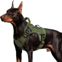 Tactical Dog Harness for Large Dogs — Green / Large: 45-80 lbs (Chest:27-37",Neck:19-25")