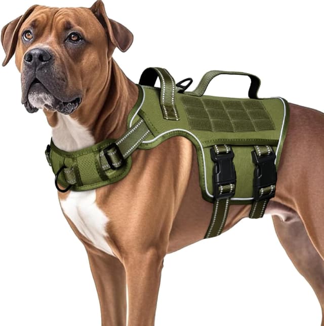 Dog Harness for Large Dogs — No Pull Tactical Vest with Front Clips