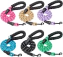 Dog Leash for Large Dogs — 5FT Heavy Duty Rope Leash Bulk — 3/8"x 5 FT (18~120 lbs) / Multi-colored(6 Pack)