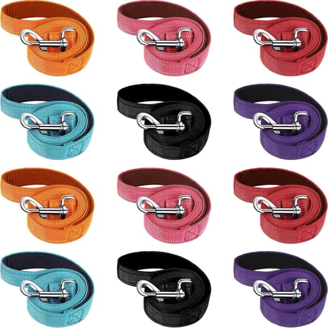 12 Pcs Double Sided Reflective Dog Leash