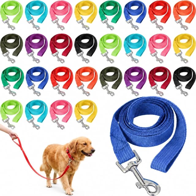 36 Pcs Bulk Dog Leashes 5 ft Nylon Small and Medium Dogs
