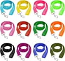 12 Pack Bulk Dog Leashes — 6FT Pet Lead Leash with Swivel Hook — Multi-colored / 6 FT (12 pcs)