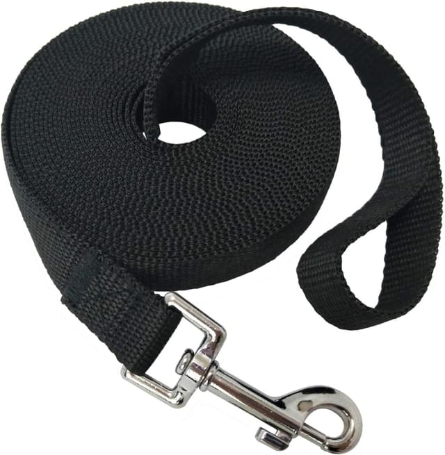 Nylon Training Dog Leash for Small, Medium, and Large Dogs, 15ft 20ft 30ft 50ft Long Puppy Lead for Obedience