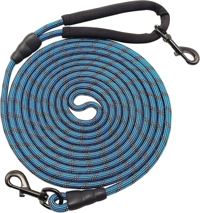 Long Dog Leash — 10/15/20/30/50FT Dog Training Leash with Soft Handle